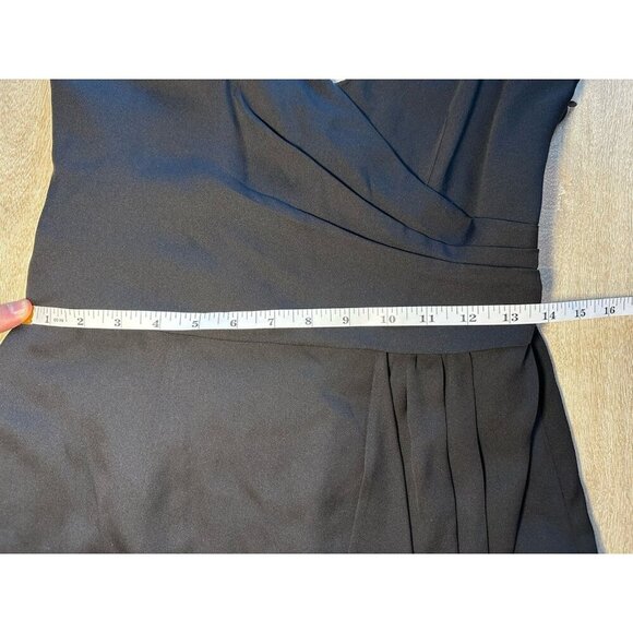 MILLY NWT Cindy Dress Silk Blend Black Size 6 Mini Sleeveless LBD - Picture 6 of 6